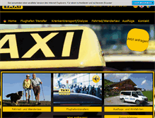 Tablet Screenshot of gasteintaxi.at